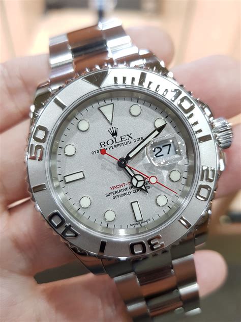 rolex platinum yacht master|rolex yacht master platinum bezel price.